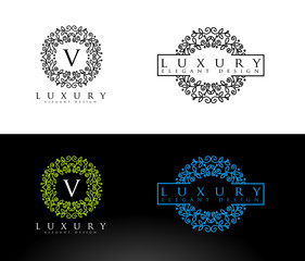 Luxury Logo Letters - obrazy, fototapety, plakaty