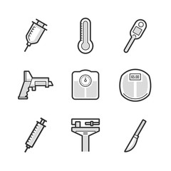 Set Of Medical Device Icon