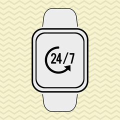 smart watch design, vector illustration