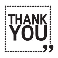THANK YOU Lettering Illustration design