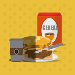 Breakfast icon design, vector illustration