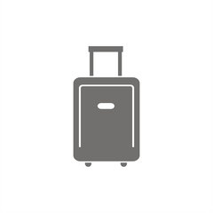 Icono de maleta. Accesorio para viaje. Ilustración vectorial aislada