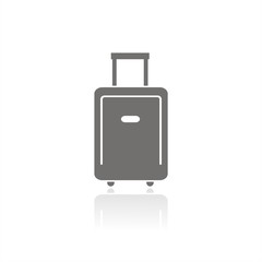 Icono de maleta. Accesorio para viaje. Ilustración vectorial aislada