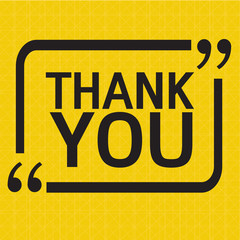 THANK YOU Lettering Illustration design