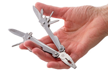 Hand with multifunction tool