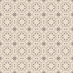 Vector floral background in trendy mono line style.