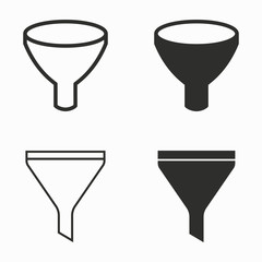 Funnel  vector icons.