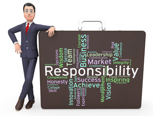 Responsibility Words Means Duty Responsibilities And Text