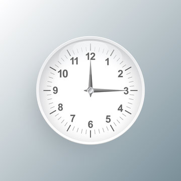 Watch icon. Clock logo.