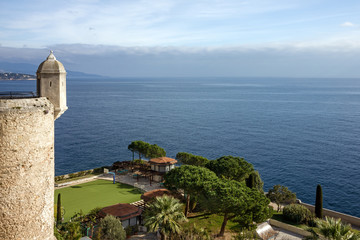 Fototapeta na wymiar Monaco and Monte Carlo principality. Sea view