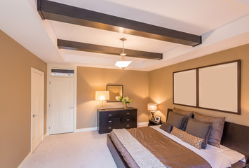 Beautiful and modern home and hotel bedroom interior design.