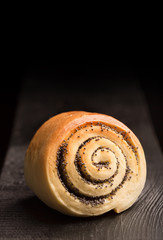 Delicious twisted baked buns