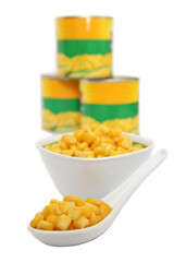 Canned sweet corn