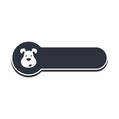 puppy dog banner template