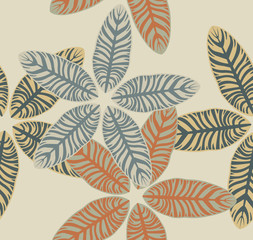 Seamless pattern of tropical plant - 107459611