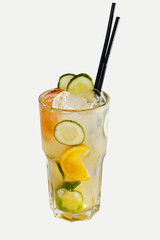 cold alcoholic cocktails with ice