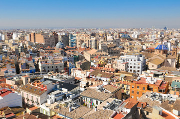 Fototapeta na wymiar Aerial view of Valencia, Spain