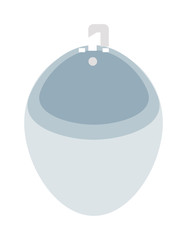 White porcelain urinals in public toilets male, hygiene toilet, bathroom flat vector.