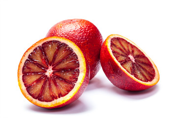 Sicilian orange isolated on a white background