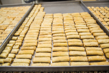 Oriental sweets with honey and nuts