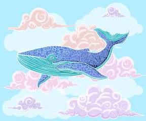 Hand drawn ink pattern. Coloring book for adult