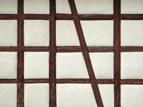 Wand von Fachwerkhaus in S&uuml;ddeutschland