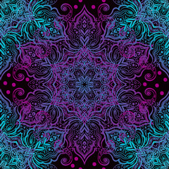 Fototapeta premium Seamless oriental ornament in the style of baroque. Traditional classic vector pattern