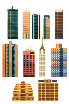 Set of City buildings