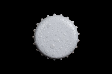 Beer bottle cap Isolated on black