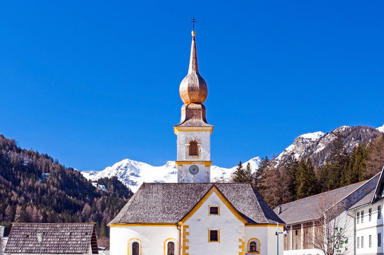 Church of Tweng village in Austria
