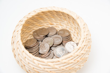 coin in the basket