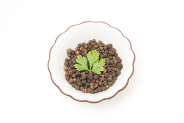 black pepper and italian parsley