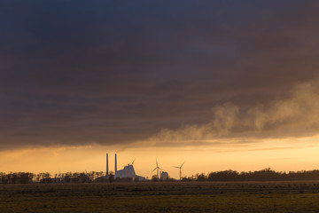 Avedoere Power Plant just South of Copenhagen, Denmark