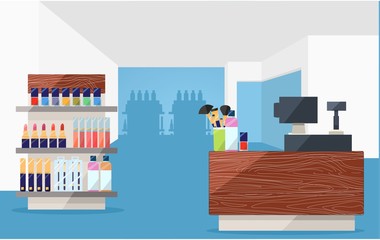 Beauty store interior