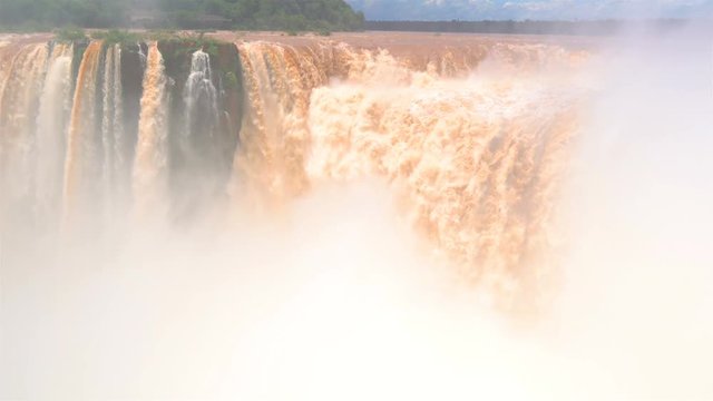 Iguazu Falls, Unesco world heritage site, located on the border between Argentina and Brazil