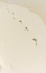 Footsteps in sand