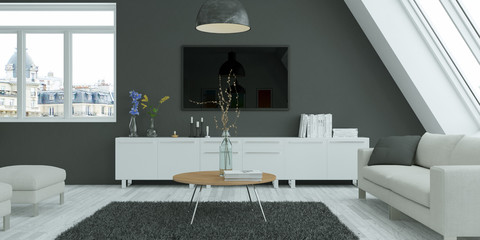 moderne Dachgeschoß Wohnung