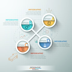 Modern infographics options banner.