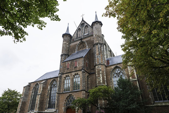 Pieterskerk Church In Leiden, Holland