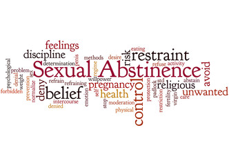 Sexual Abstinence, word cloud concept 8