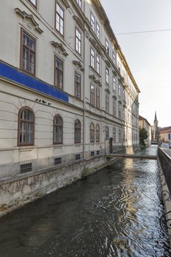Graz downtown water canal, Austria