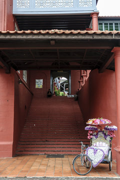 tuk tuk in the city of Melaca in Malaysia