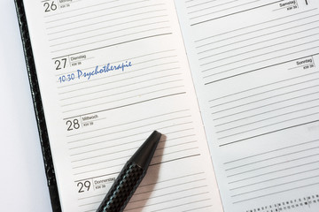 Termin f&uuml;r Psychotherpie im Kalender