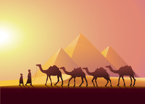 Kervan yolculuğu ve piramitler