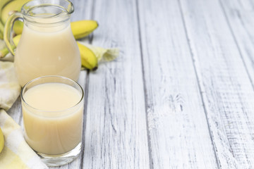 Fresh made Banana Juice