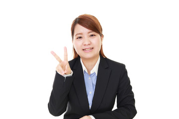 笑顔のビジネスウーマン