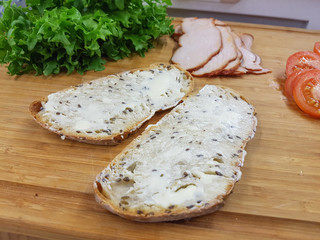Buttered breads