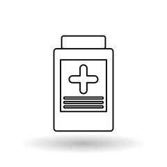 medicine jar design , vector illustration
