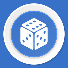 game blue flat design modern web icon