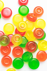 colorful candies isolated